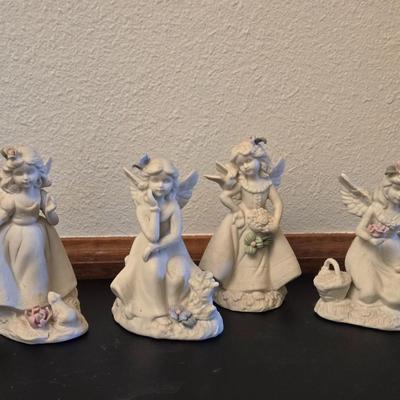 (4) Porcelain Angels