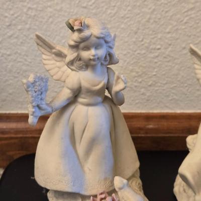 (4) Porcelain Angels