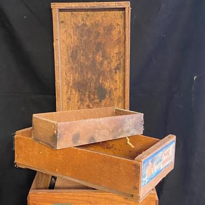 Vintage Wooden Boxes