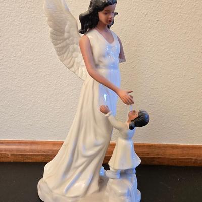 Angel and Child Porcelain Deco