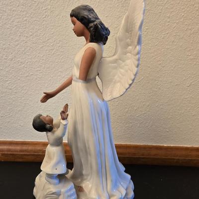 Angel and Child Porcelain Deco