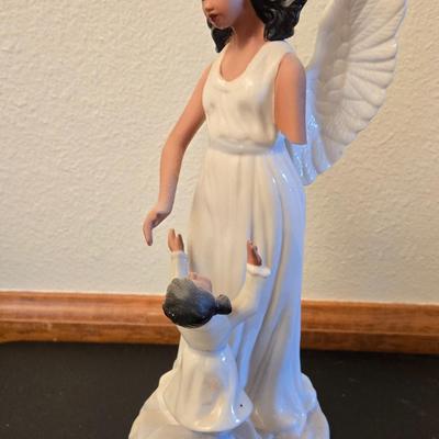 Angel and Child Porcelain Deco