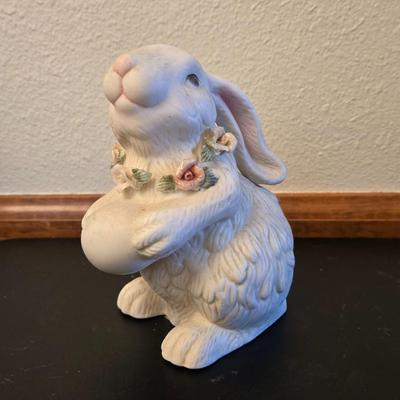 Porcelain Bunny Deco
