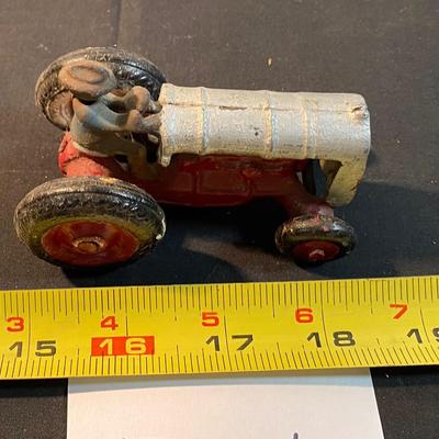 Vintage Cast Iron Toy Tractor