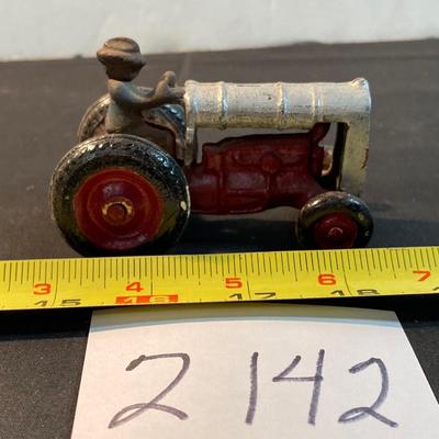 Vintage Cast Iron Toy Tractor