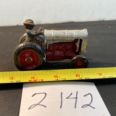 Vintage Cast Iron Toy Tractor