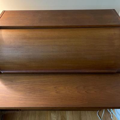 MCM Danish Teak Roll Top Desk
