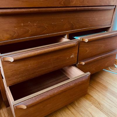 MCM Danish Teak Roll Top Desk