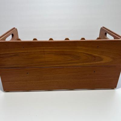 MCM Teak Stacking Wine Rack