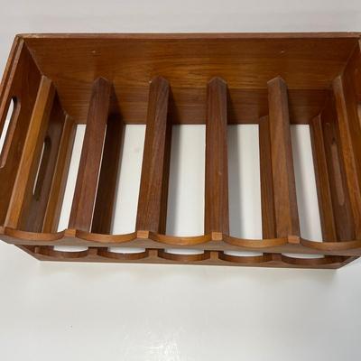 MCM Teak Stacking Wine Rack