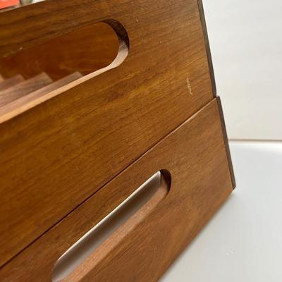 MCM Teak Stacking Wine Rack