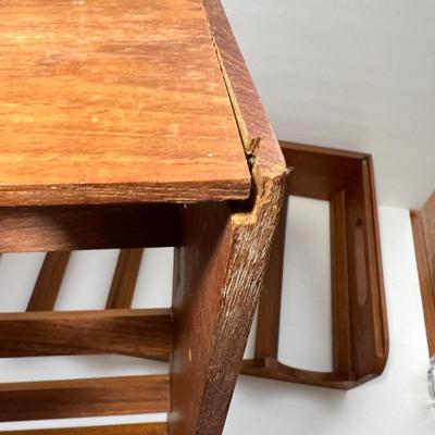 MCM Teak Stacking Wine Rack