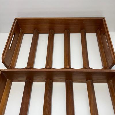 MCM Teak Stacking Wine Rack