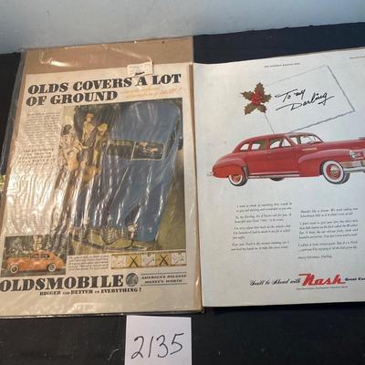 Vintage Car Cards