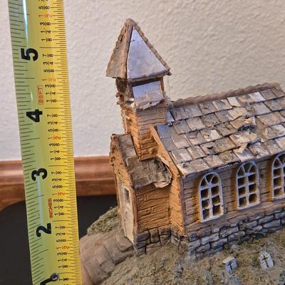 Resin Church and Sandcastle Deco