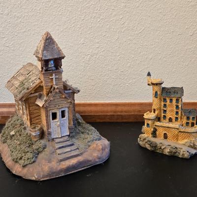 Resin Church and Sandcastle Deco