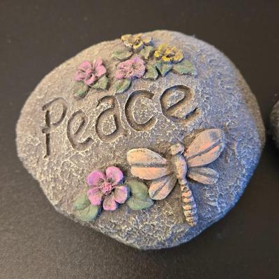 (2) Faux Rocks
