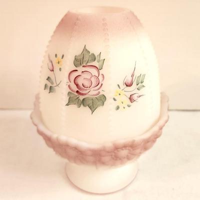 Lot #258 Lovely Fenton Art Glass Fairy Lamp