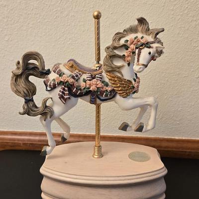 Carousel Horse Music Box