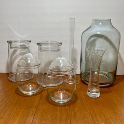 Vintage MCM Decorative Glass Crystal Lot- Libbey, Art Vannes,