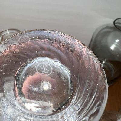 Vintage MCM Decorative Glass Crystal Lot- Libbey, Art Vannes,