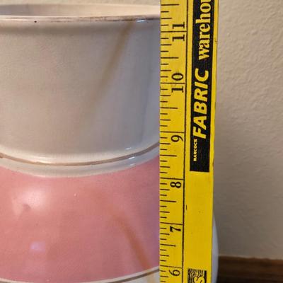 Pink & White Porcelain Pitcher
