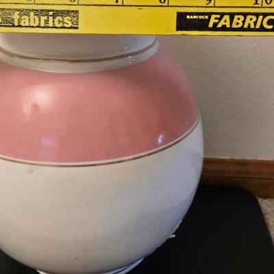 Pink & White Porcelain Pitcher