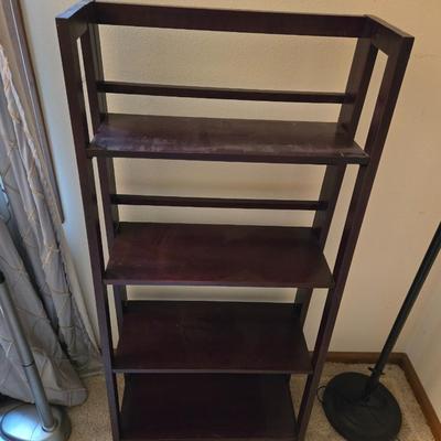 Folding Wood Book Shelf