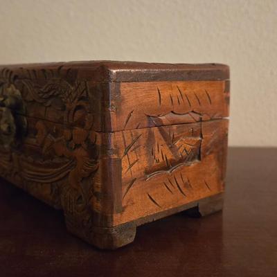 Carved Wood Box