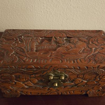 Carved Wood Box