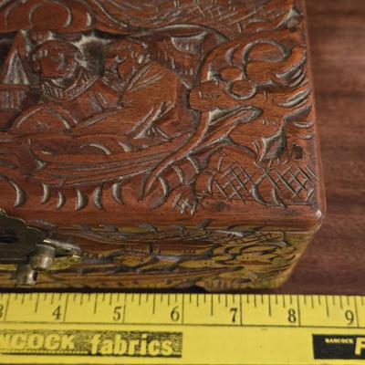 Carved Wood Box