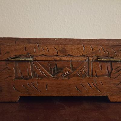 Carved Wood Box