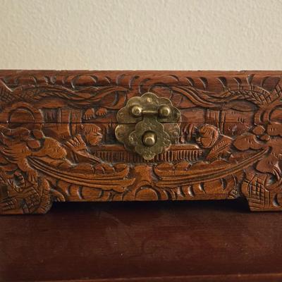 Carved Wood Box