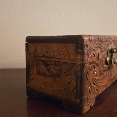 Carved Wood Box