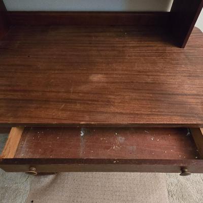 Antique Library Desk with Add On Remove Top