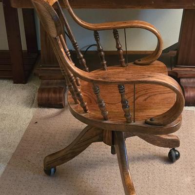 Wood Office Desk Chair