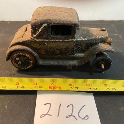 Vintage Cast Iron Coupe with Rumble Seat