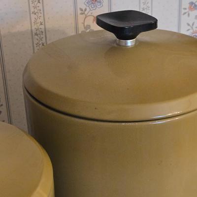 Mid Century Metal Cannister Set