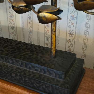 Metal and Glass Candleholder