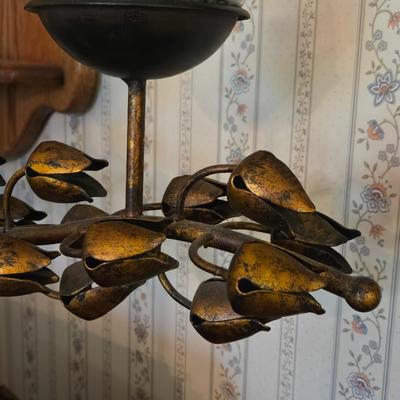 Metal and Glass Candleholder
