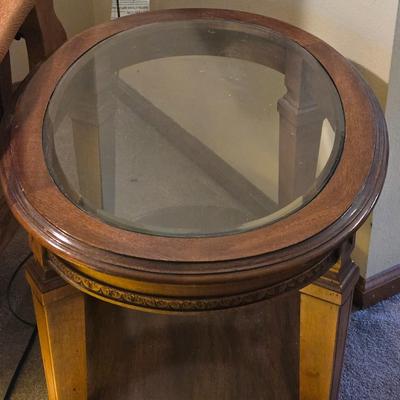 Glass Top Side Table