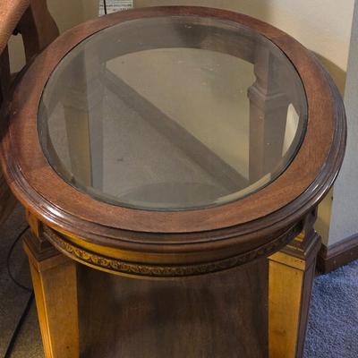 Glass Top Side Table
