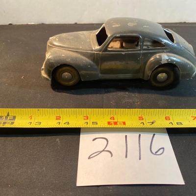 Vintage Cast Aluminium Wind Up Car