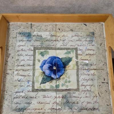 Tile Top Tray Folding Table