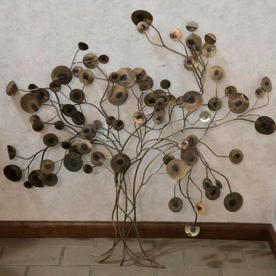 Mid Century Brass Tree of Life