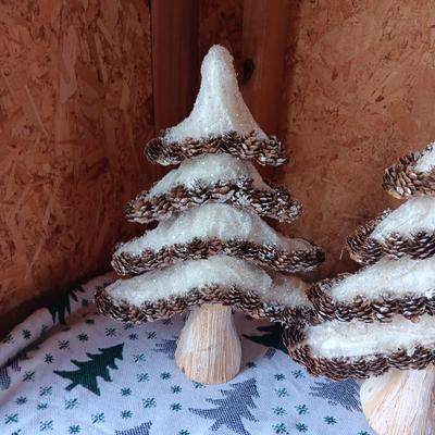 PINECONE STYROFOAM TREES AND CHARACTERS