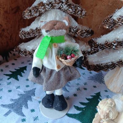 PINECONE STYROFOAM TREES AND CHARACTERS
