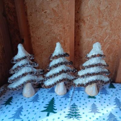 PINECONE STYROFOAM TREES AND CHARACTERS