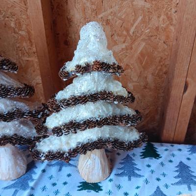 PINECONE STYROFOAM TREES AND CHARACTERS