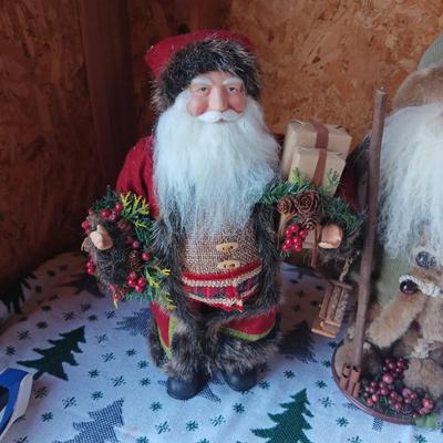 2 OLD WORLD STYLE SANTAS